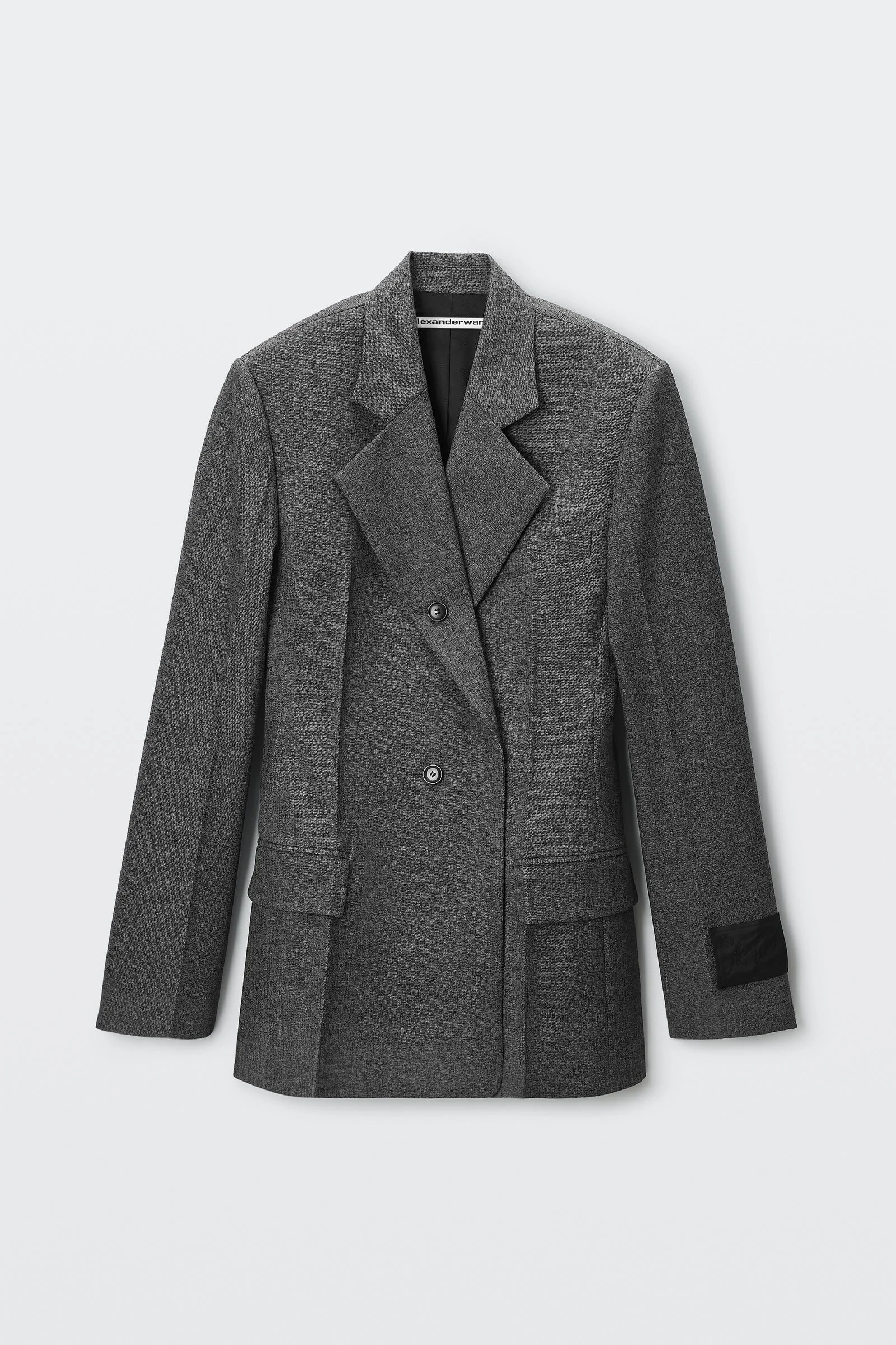 tweed button-detail blazer - 1