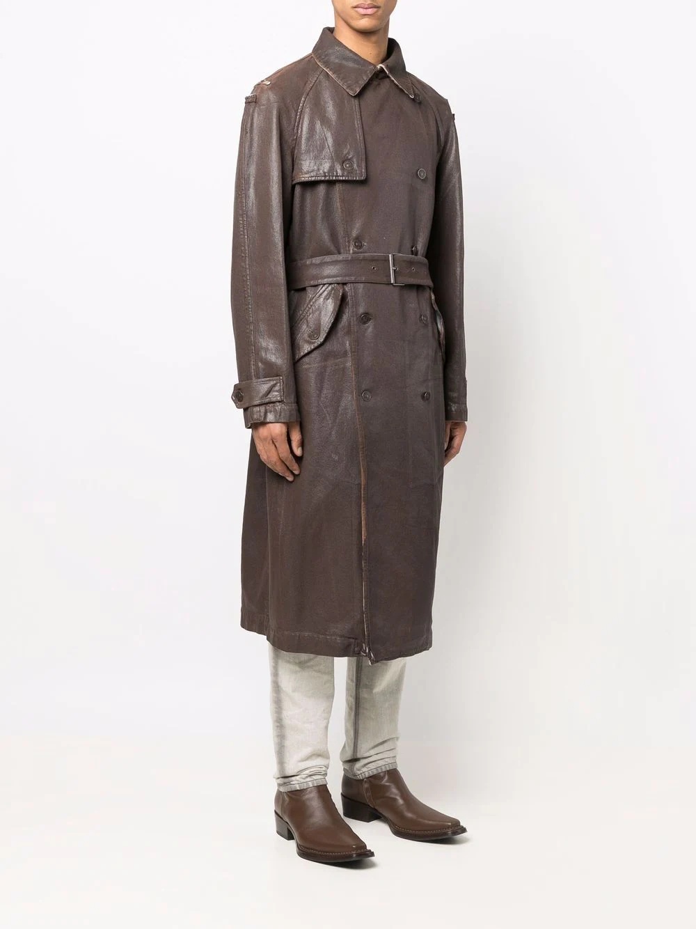 D-Delirious coated trench coat - 3