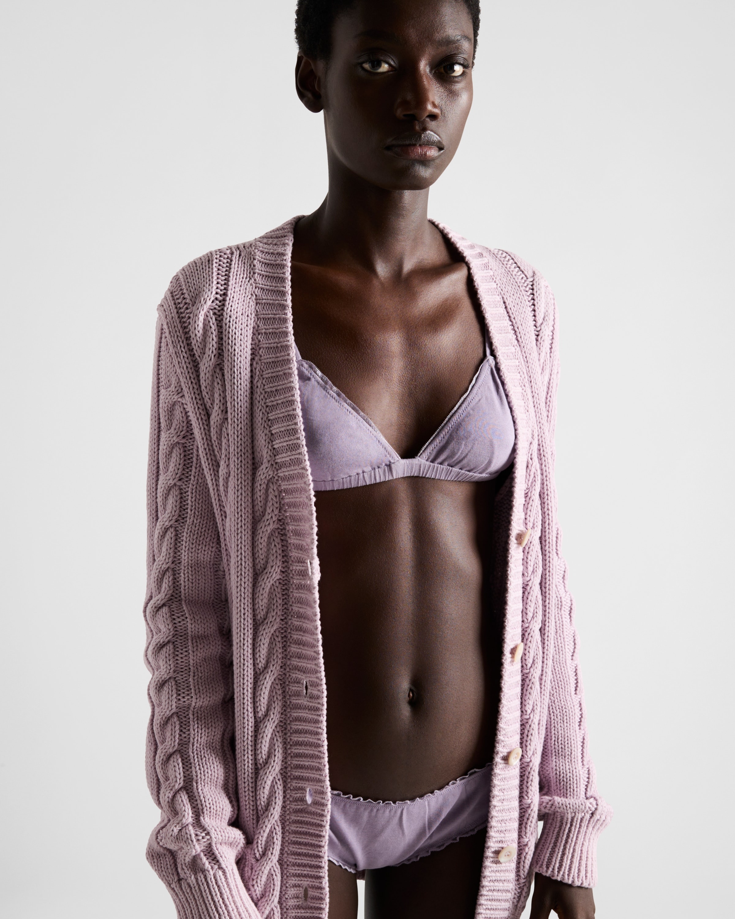 Ribbed cotton bra - 2