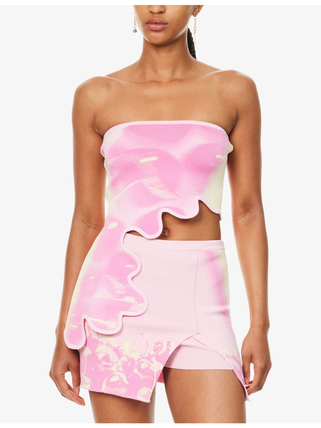 Pomelo Strapless Stretch-Woven Top - 3