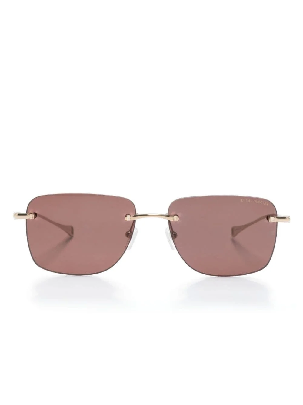 rimless square-frame sunglasses - 1