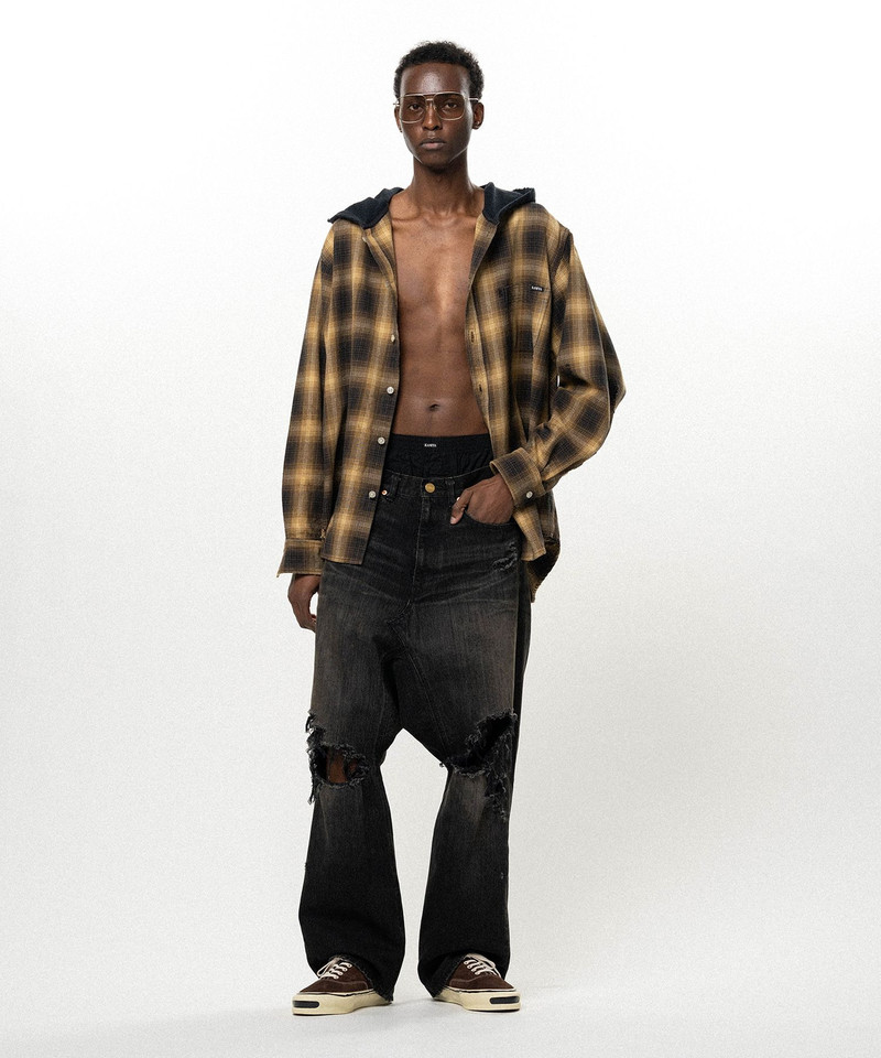Distressed Sarouel Denim Pants 3