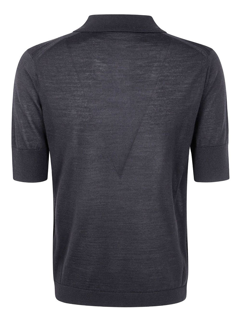 Paul Smith short-sleeve buttoned polo shirt outlook