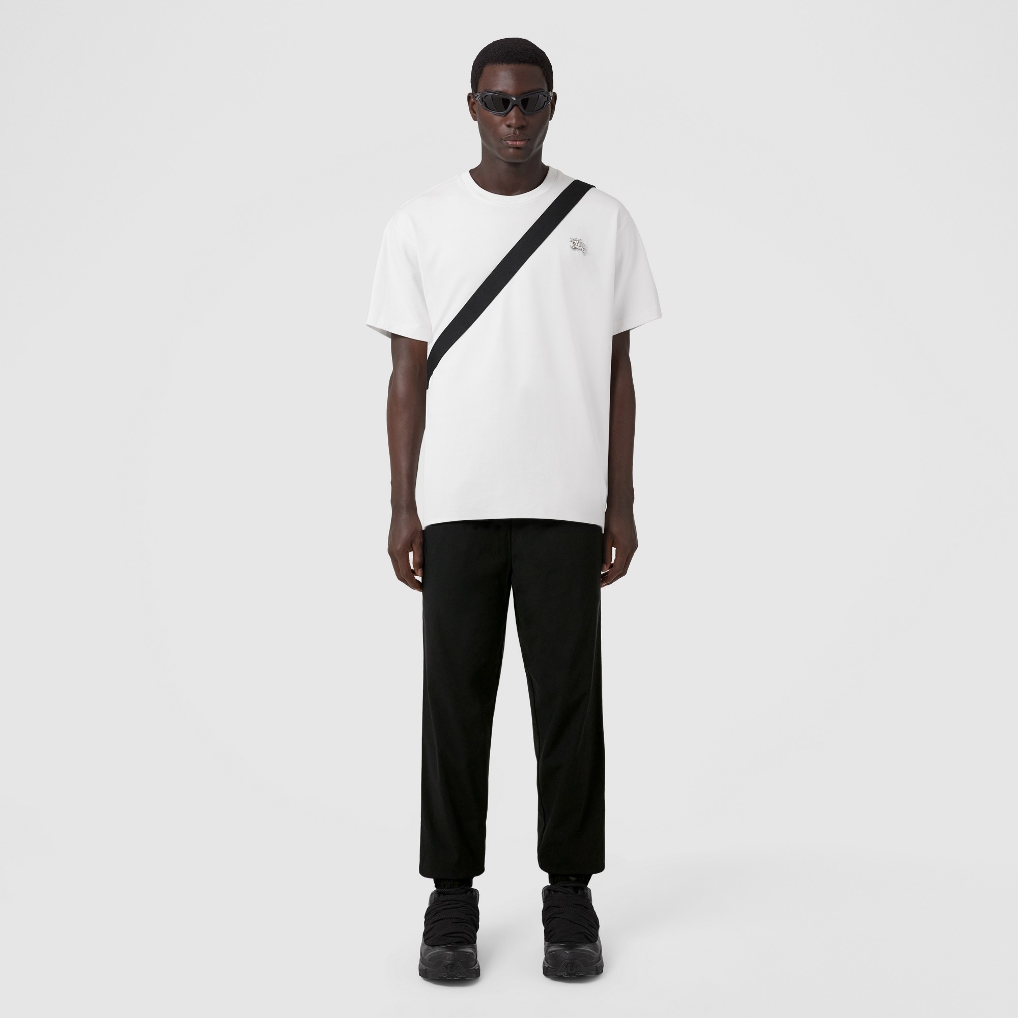 Logo Print Stretch Nylon Trousers - 4
