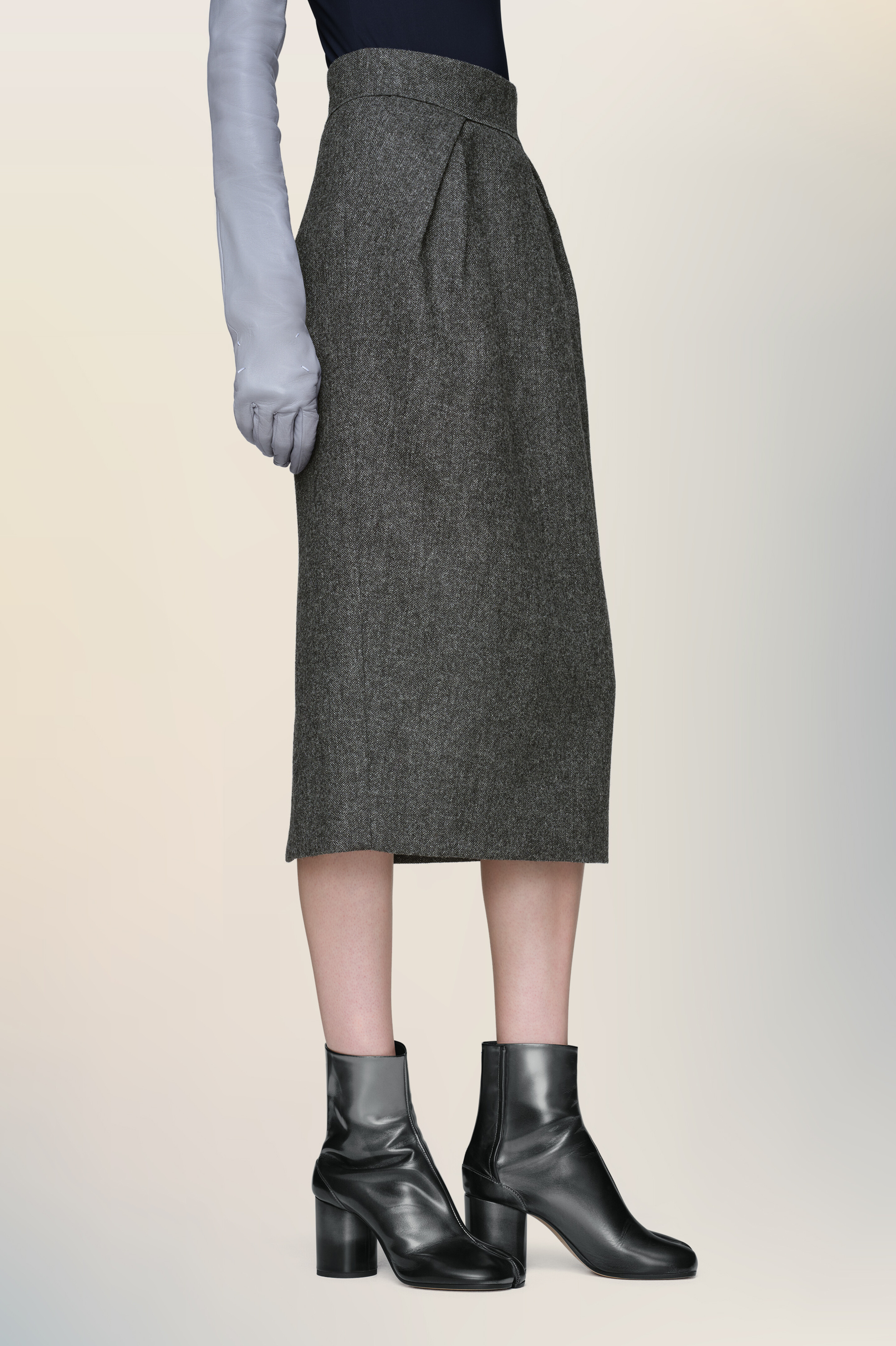 Wool midi skirt - 3