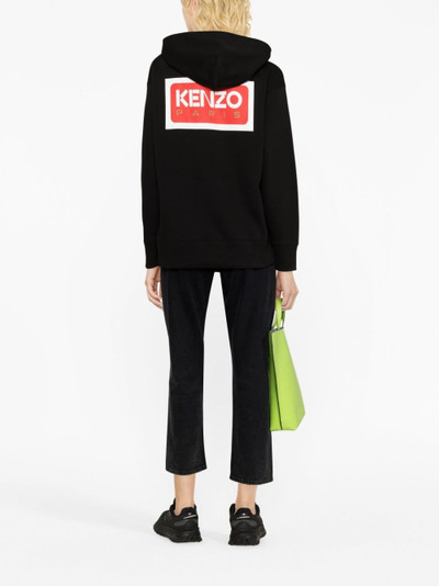 KENZO logo-print cotton hoodie outlook