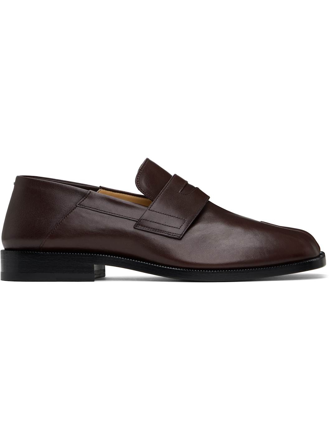 Burgundy Tabi Loafers - 1