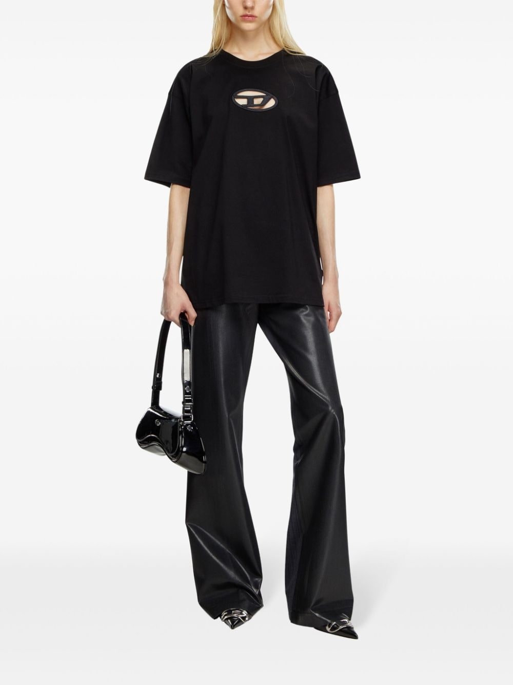 cut-out organic cotton T-shirt - 2