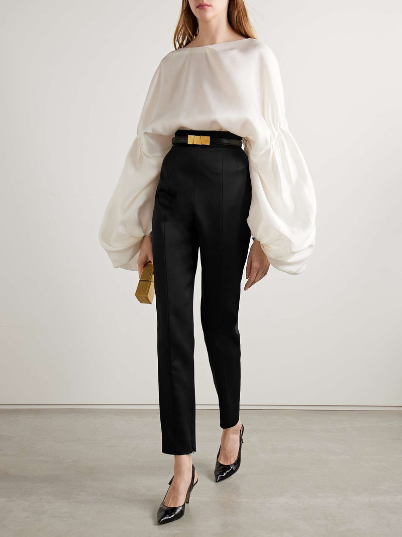 KHAITE Lenn high-rise crepe pants outlook