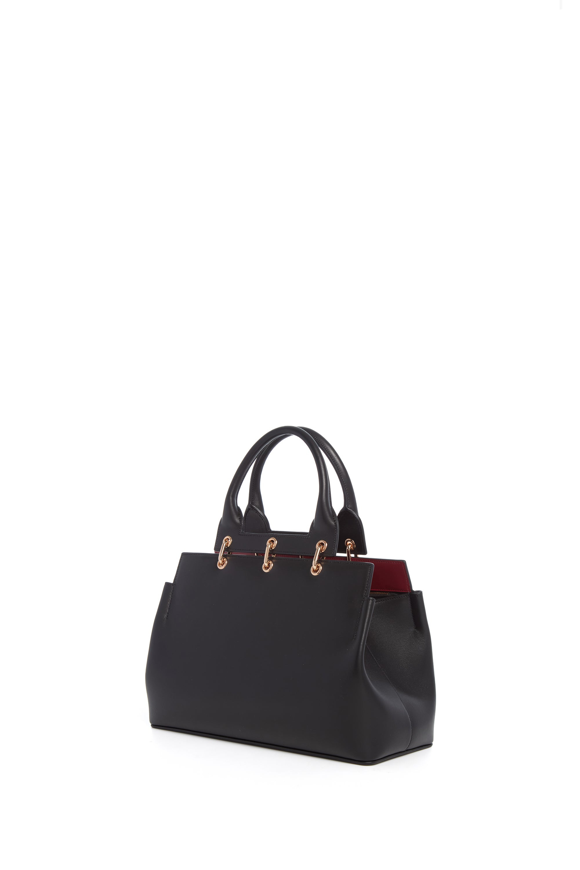 Small Amethyst Bag in Black Nappa Leather - 2