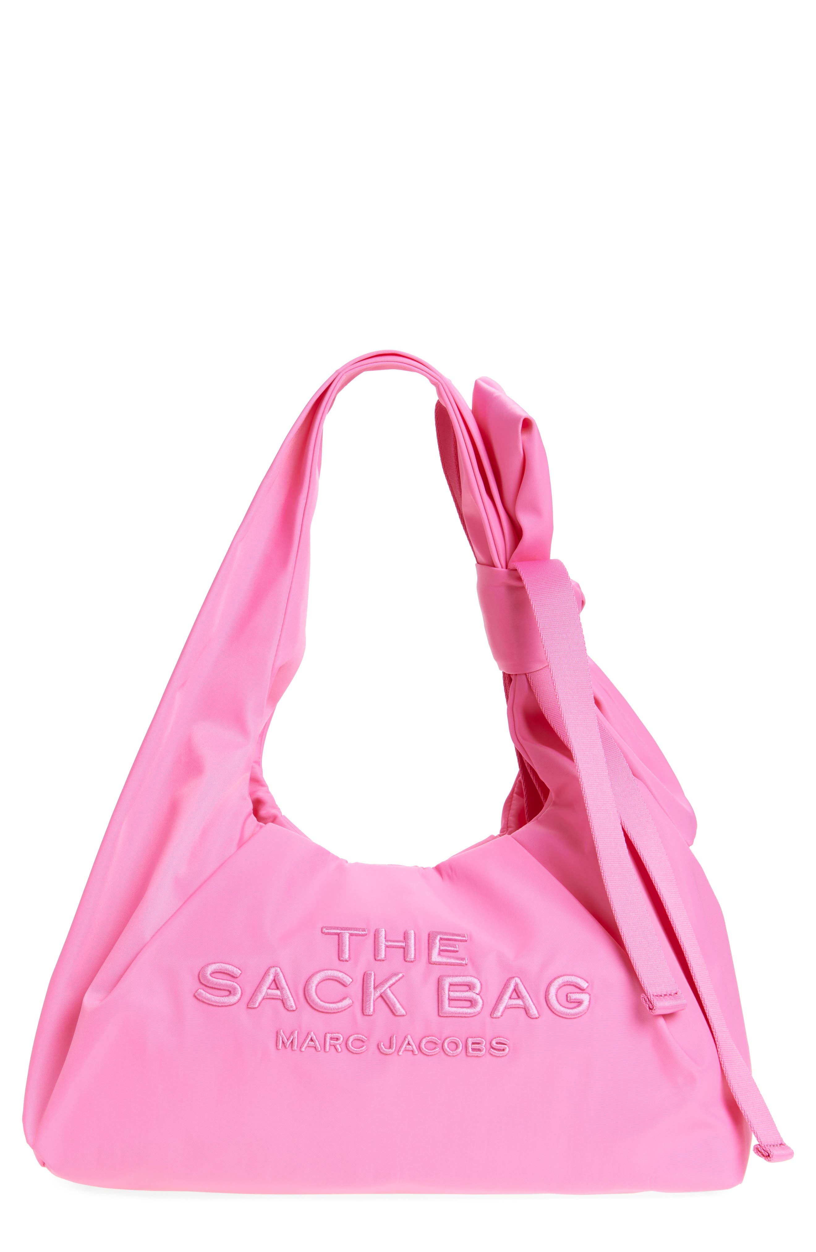 Marc Jacobs The Bow Nylon Sack Bag in Bow Pink at Nordstrom - 1