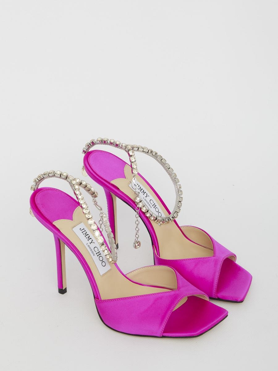 JIMMY CHOO SAEDA 100 SANDALS - 5