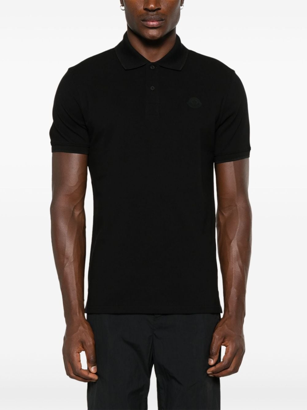 rubberised-logo polo shirt - 3