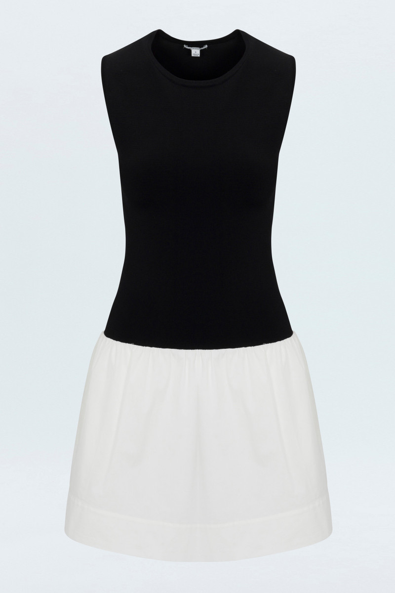 ADRIENNE MINI DRESS - NOIR AND LE BLANC 1