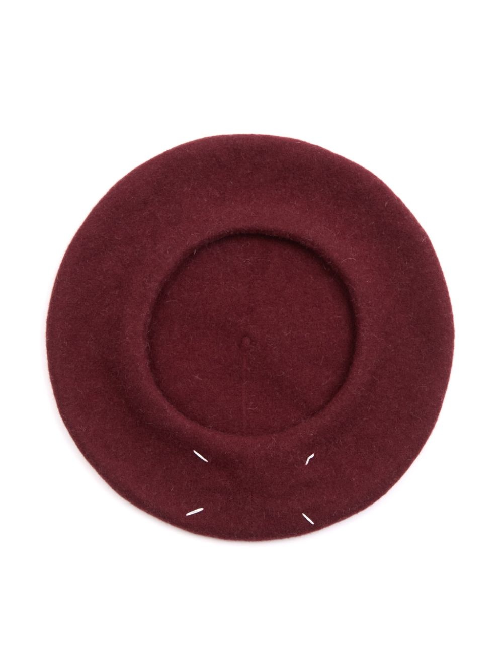 four stitch-logo virgin wool beret - 2