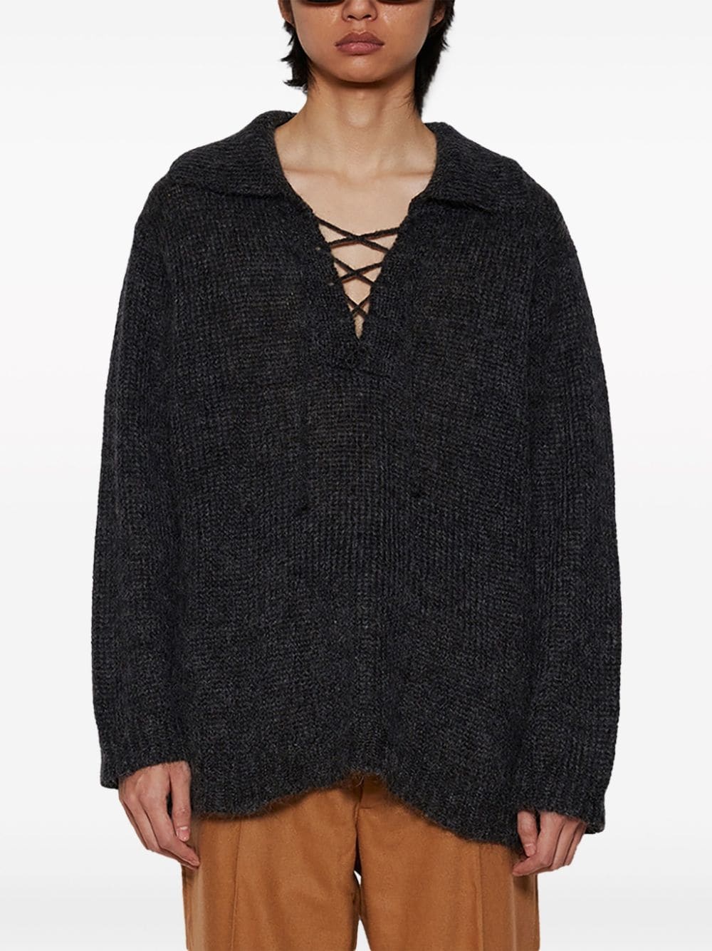 Alpine lace-up jumper - 3