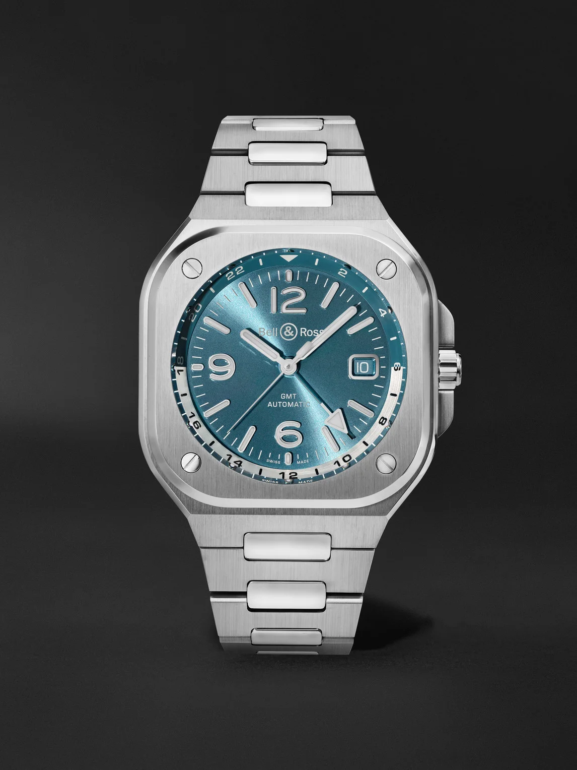 BR 05 Automatic Stainless Steel Watch, Ref. BR05G-PB-ST/SST - 1