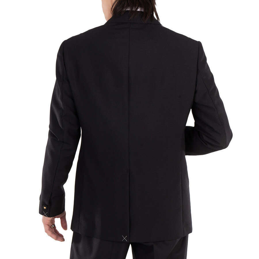 Versace Satin-Trim Single-Breasted Blazer - 3