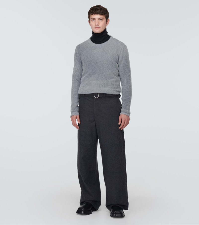 Jil Sander Virgin wool wide-leg pants outlook