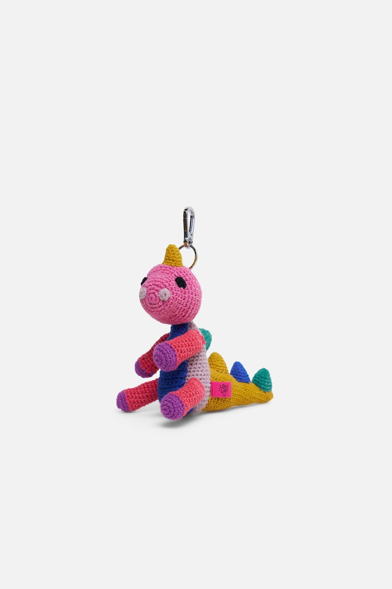 CROCHET DINOSAUR KEYCHAIN CHARM 1