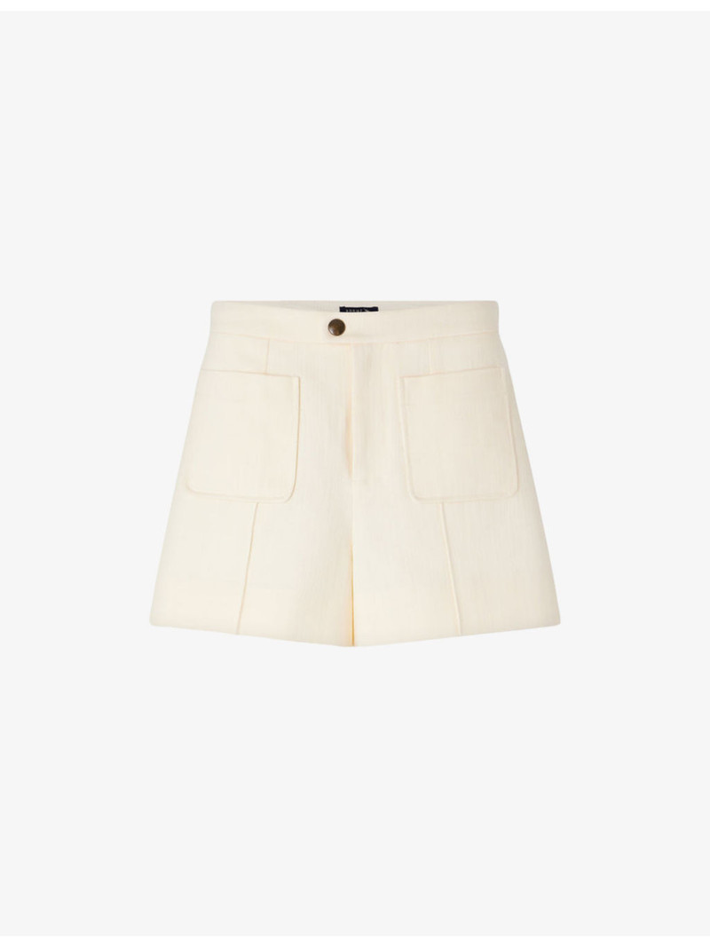 Hover Patch-Pocket Cotton Shorts 1