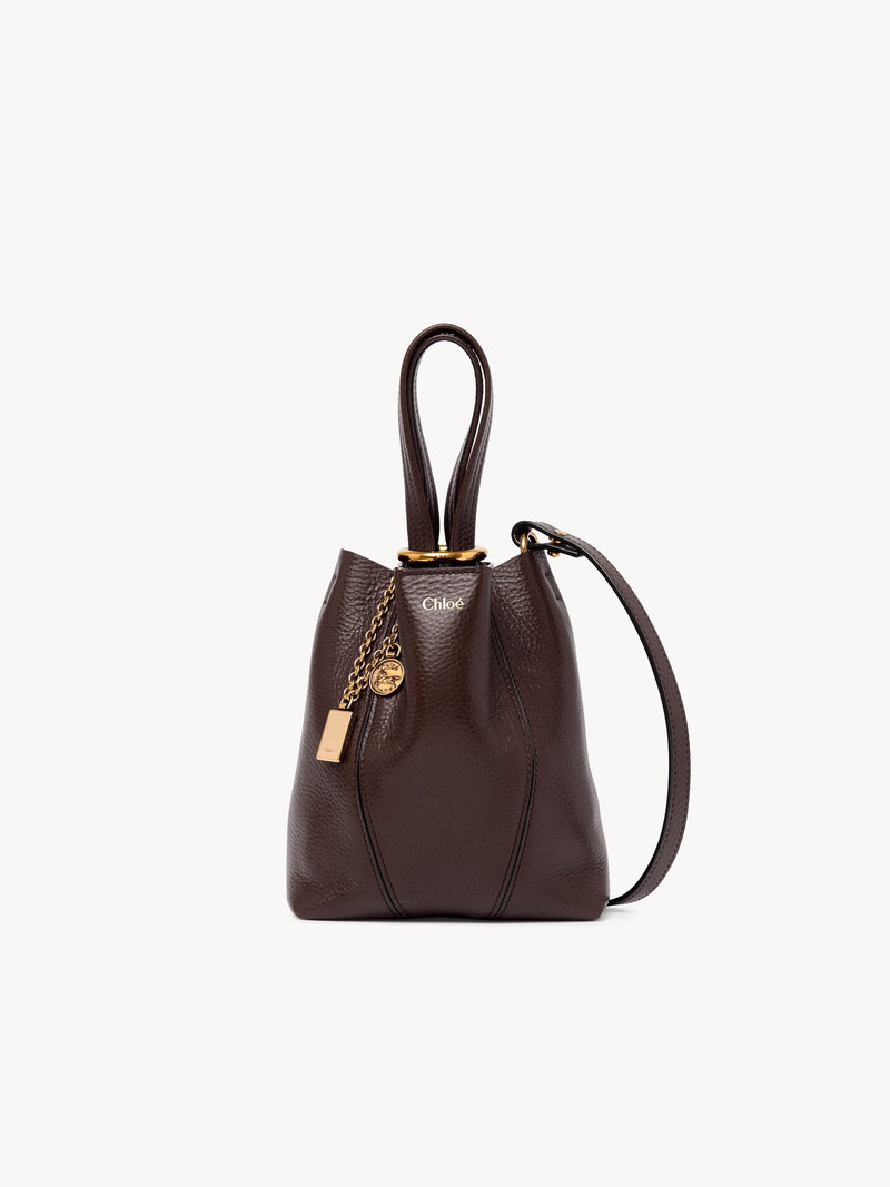 Chloé SMALL CHLOÉ SPIN TOTE BAG IN GRAINED LEATHER outlook