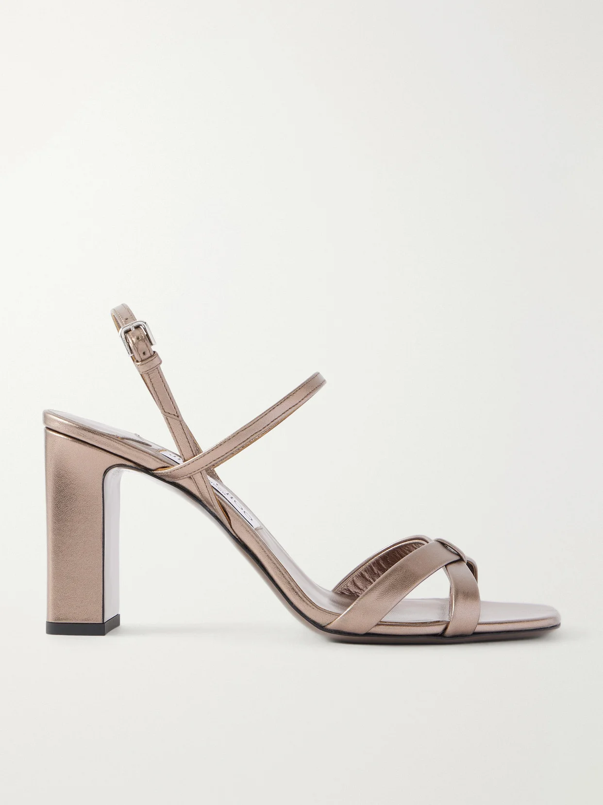 Elsy Metallic Leather Sandals - 1