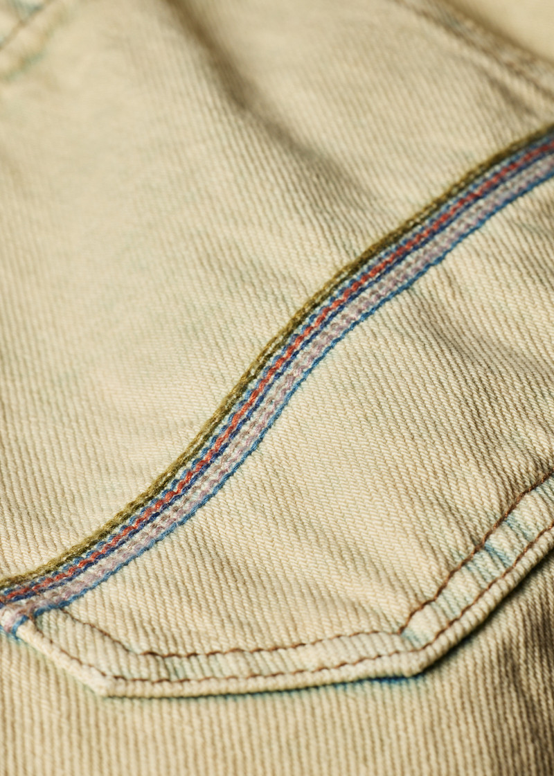 Bleach-Wash Denim Shorts 3