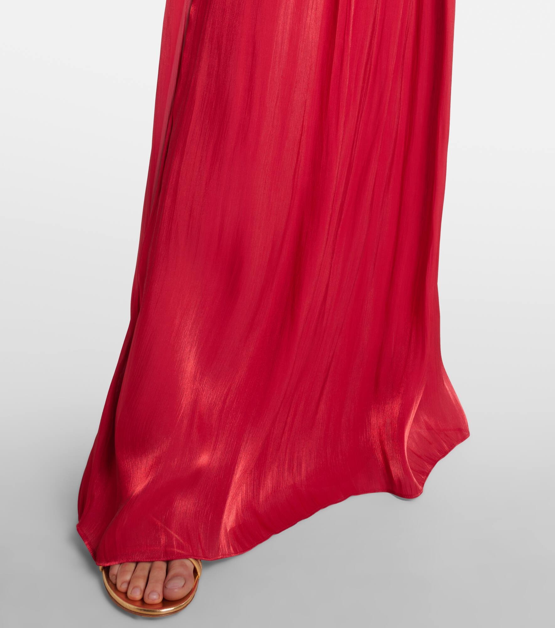 Charmain ruffled georgette lamé gown - 5
