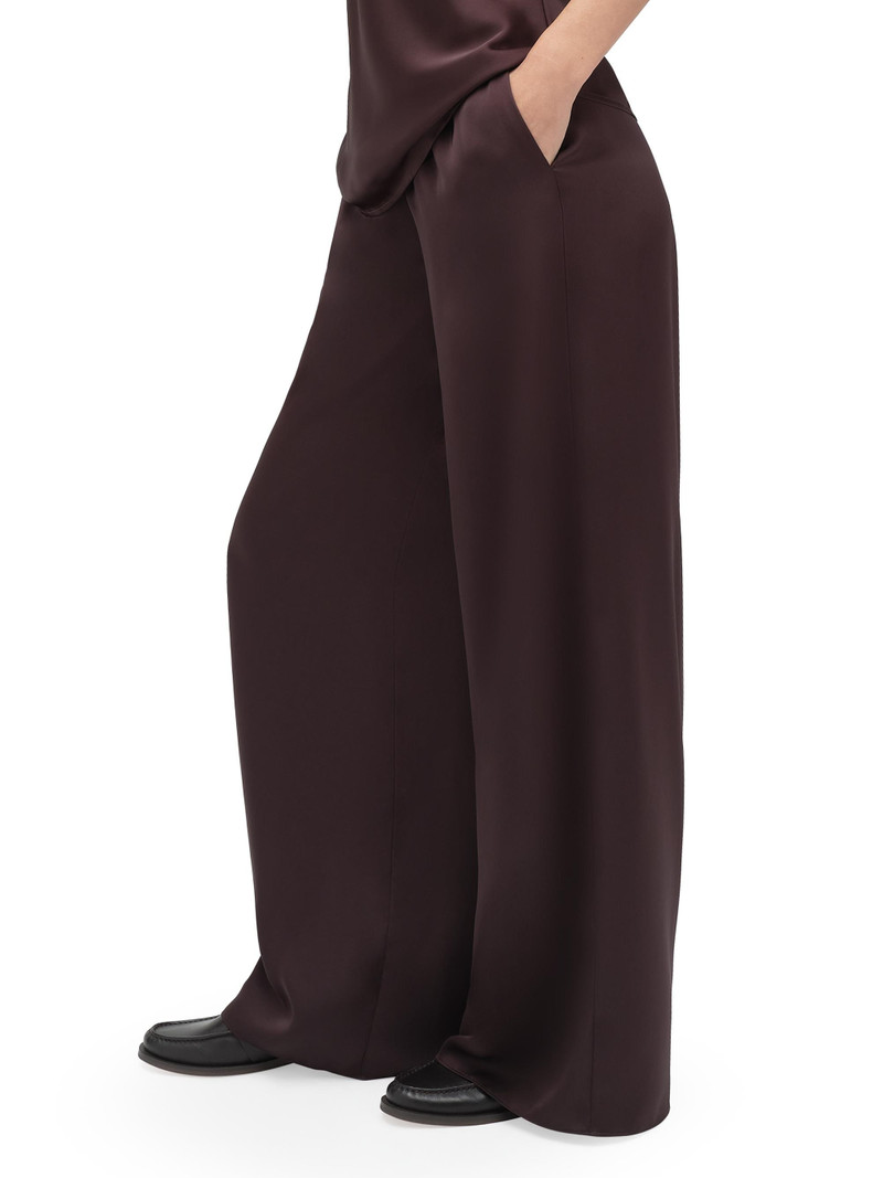 Women's The Everything Satin Wide-Leg Pants - Espresso 5