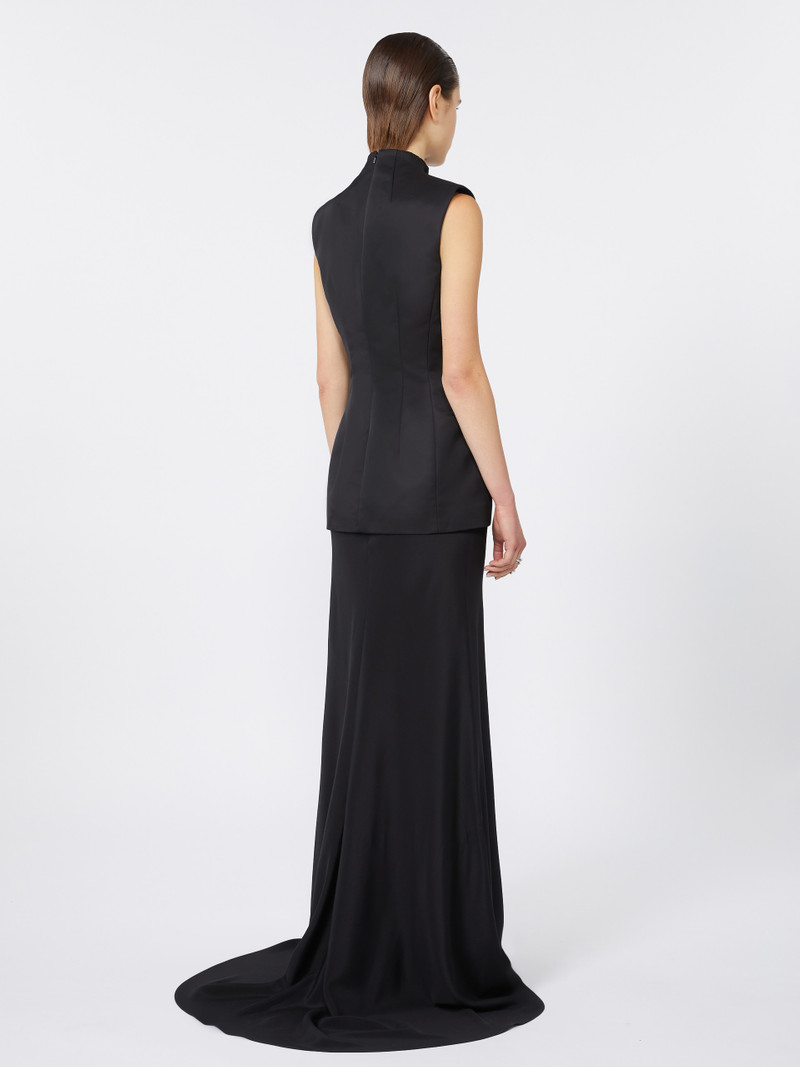 CILENO01 Long bi-material dress - KLEPSYDRA CAPSULE 4