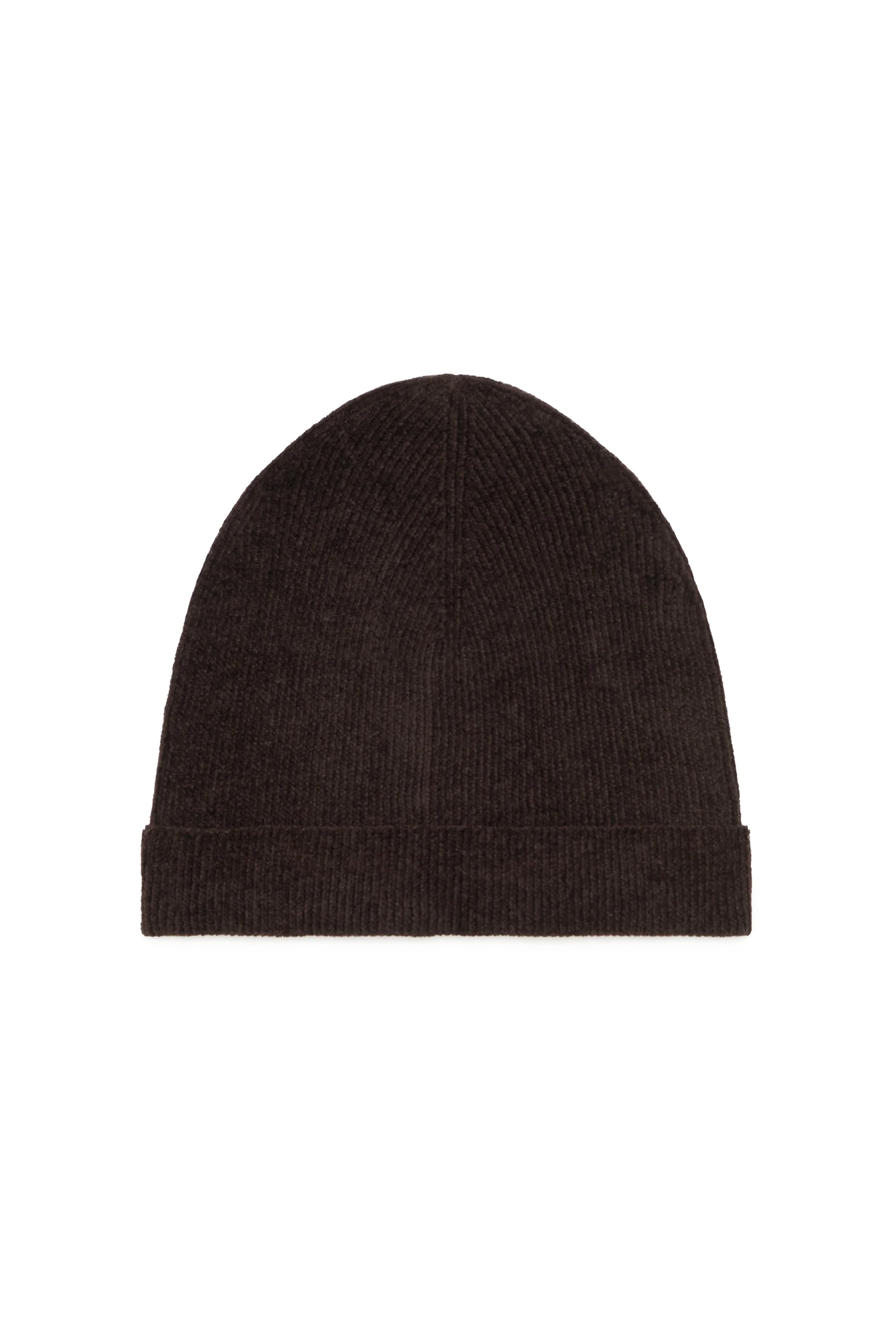 Spire Knit Beanie in Chocolate Silk - 1