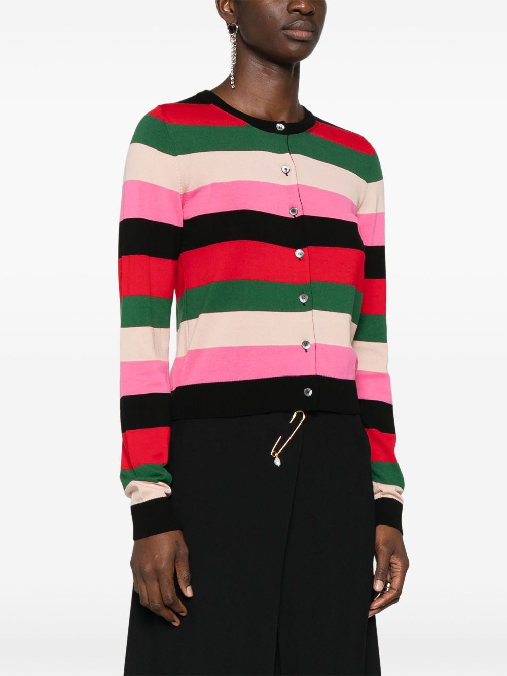 striped cardigan - 3