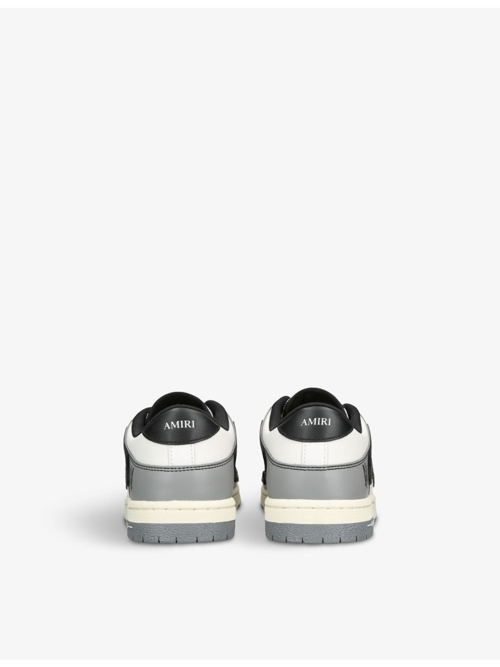 Varsity Skel panelled leather low-top trainers - 4