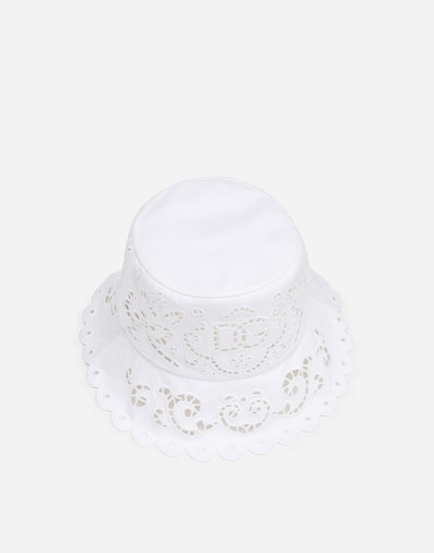 Dolce & Gabbana Drill hat with cut-out embroidery outlook