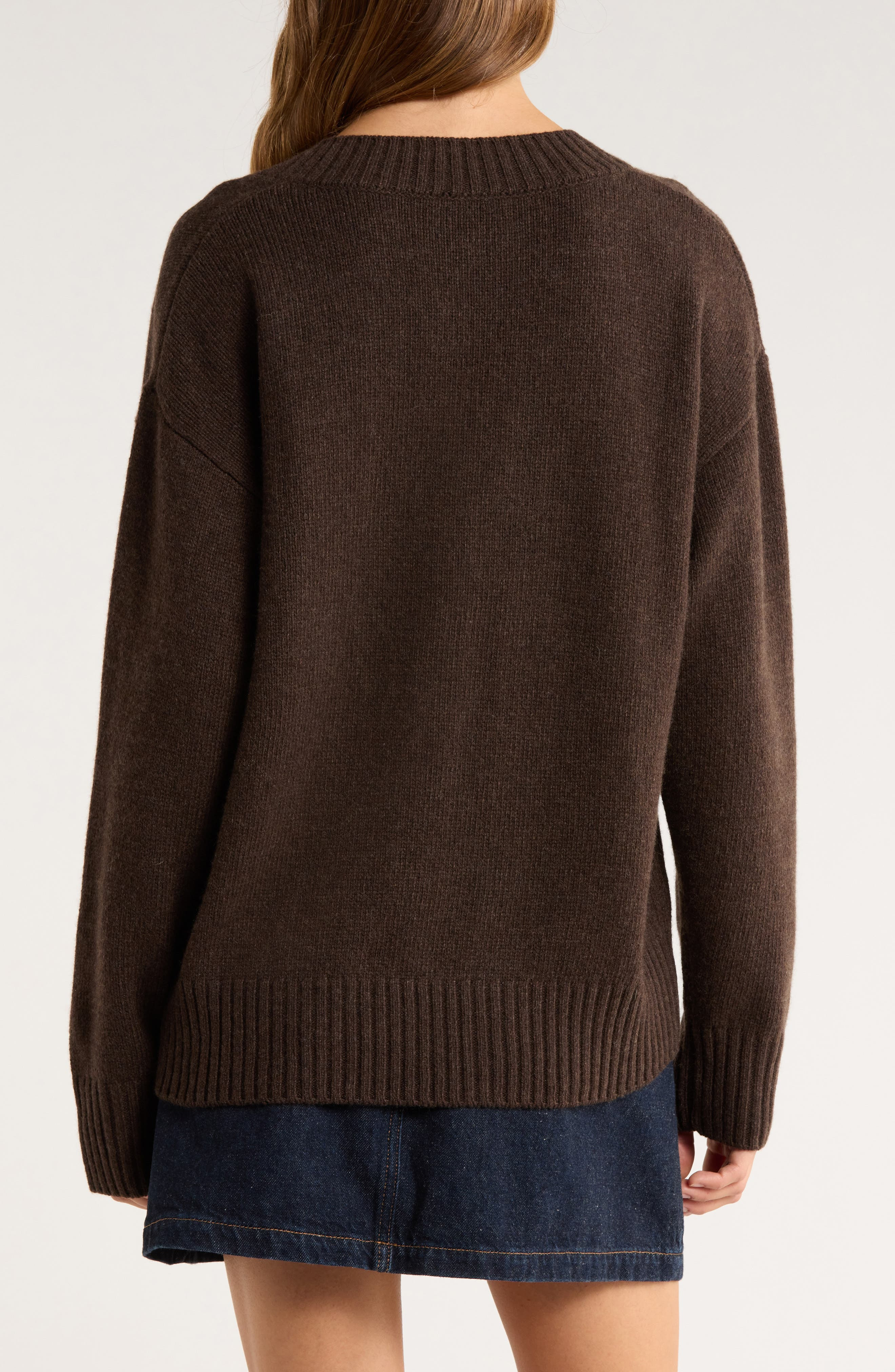 Reformation Jadey Oversize Cashmere Sweater in Compost at Nordstrom - 2