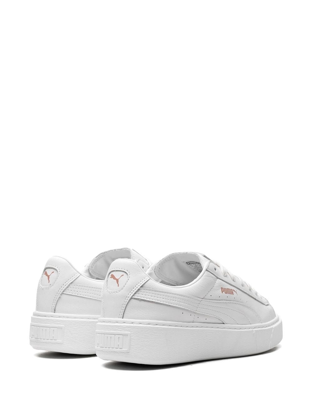 Basket flatform leather sneakers - 3