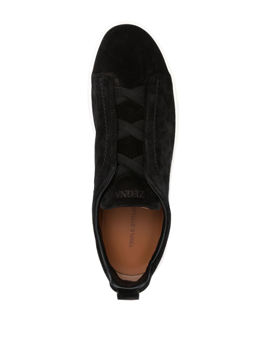 Triple Stitch leather sneakers - 4