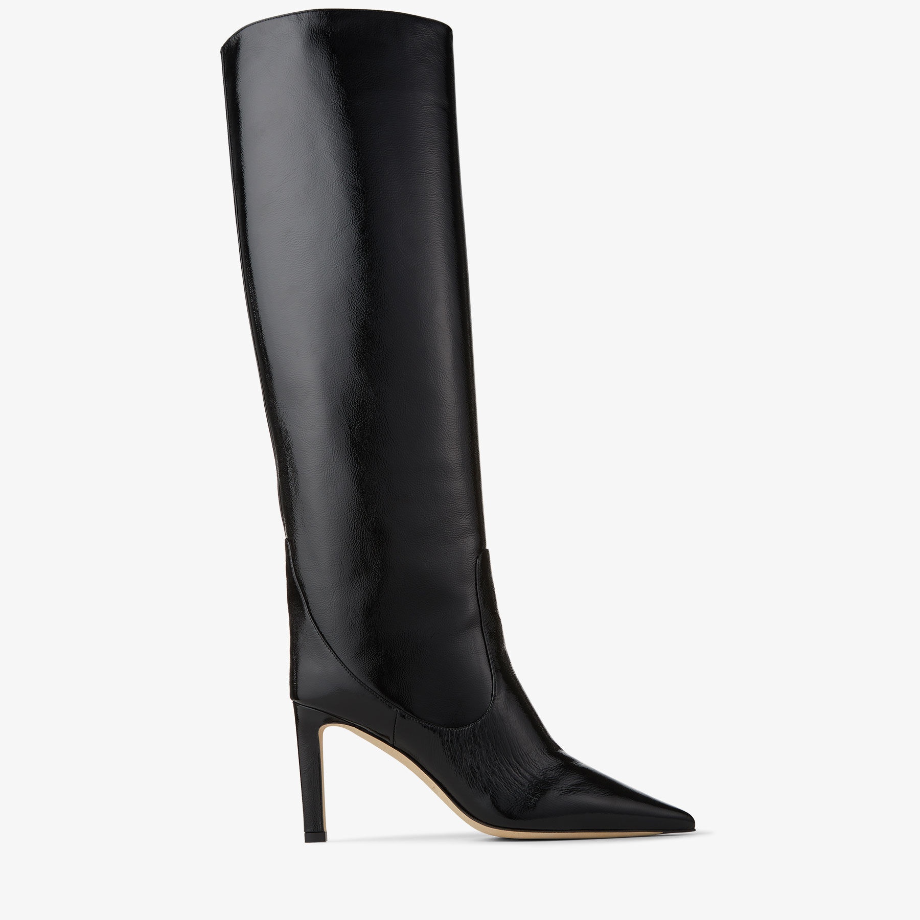シンプルお洒落★Jimmy Choo MAVIS 85 ナプラック ブーツ BLACK シンプルお洒落☆Jimmy Choo MAVIS 85 ナプラック ブーツ BLACK