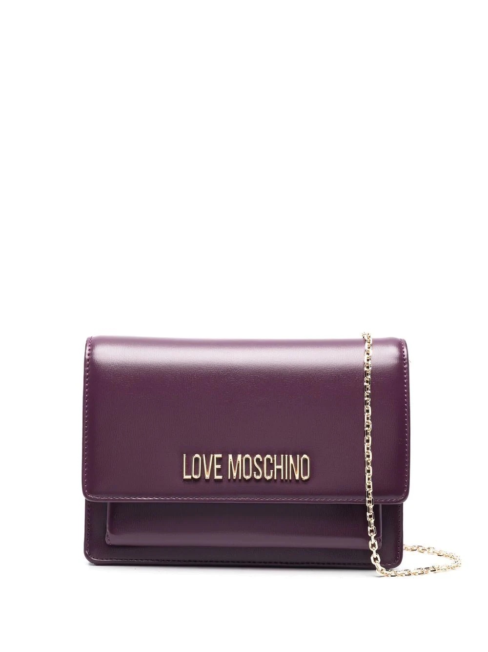 logo-plaque shoulder bag - 1