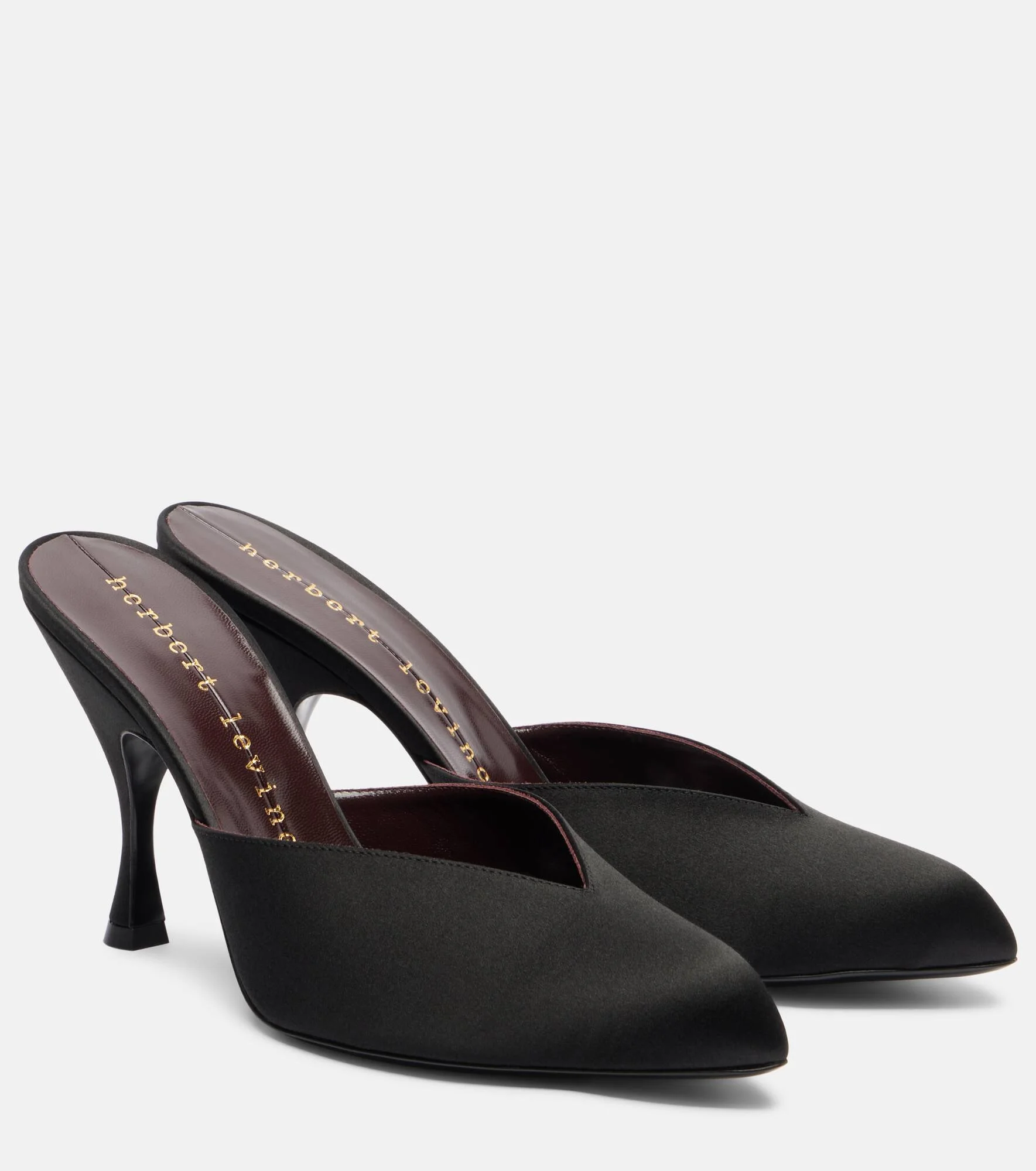 Sitting Pretty satin mules - 1