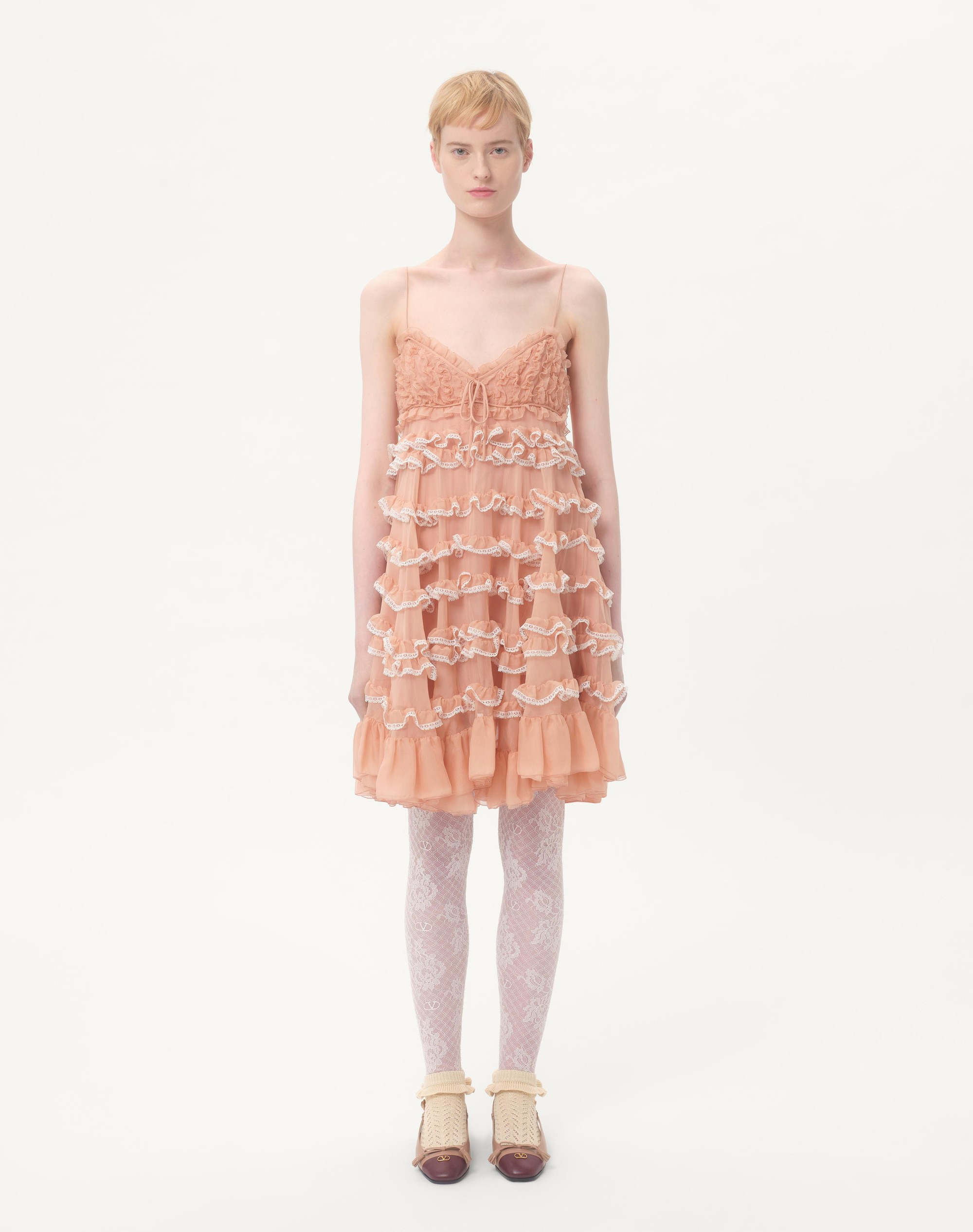 CHIFFON SHORT DRESS - 5