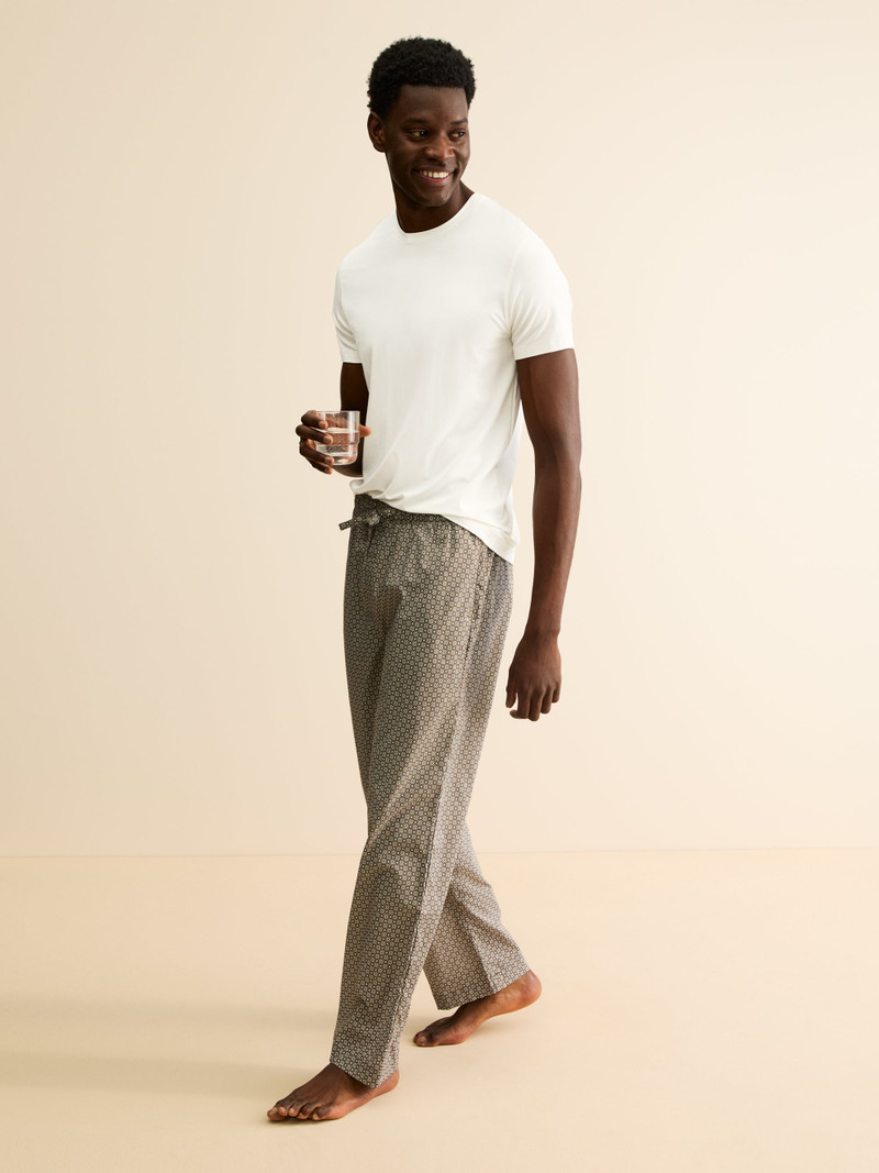 Derek Rose Men's T-Shirt Basel Micro Modal Stretch Vanilla outlook