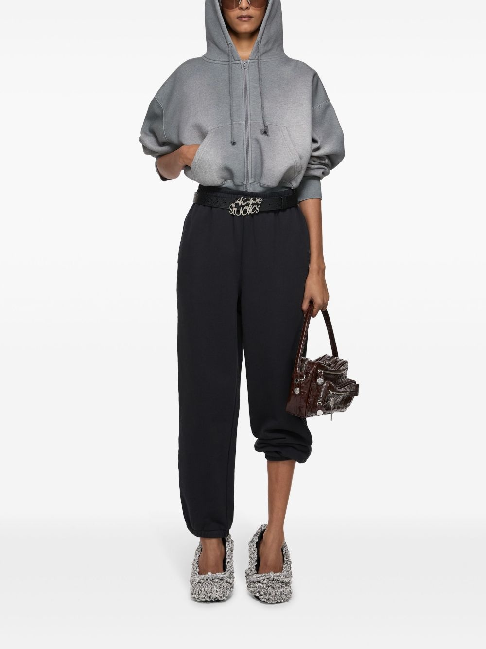 logo-embroidered joggers - 3