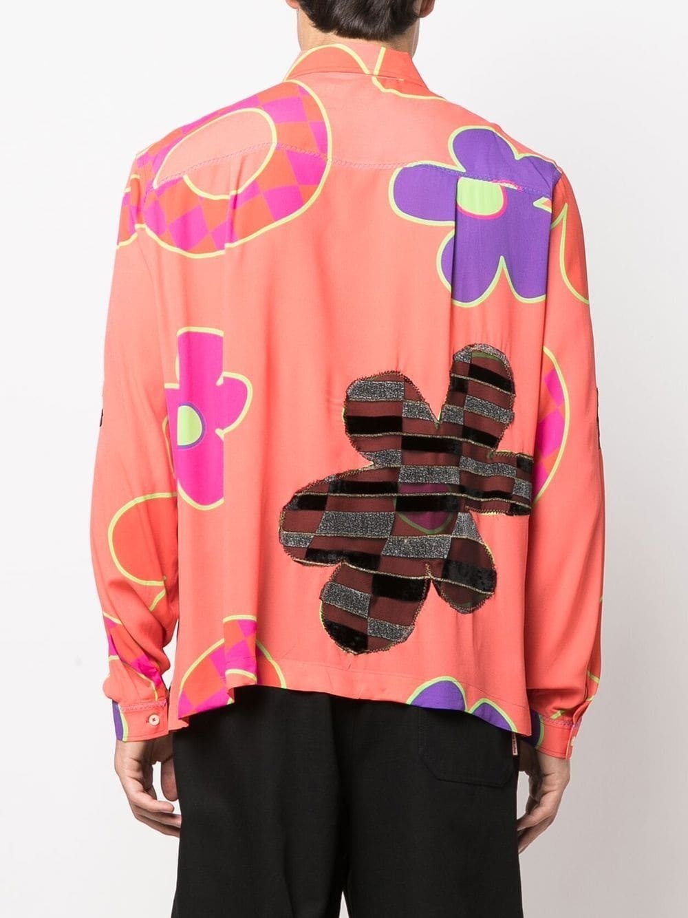 graphic-print long-sleeve shirt - 4