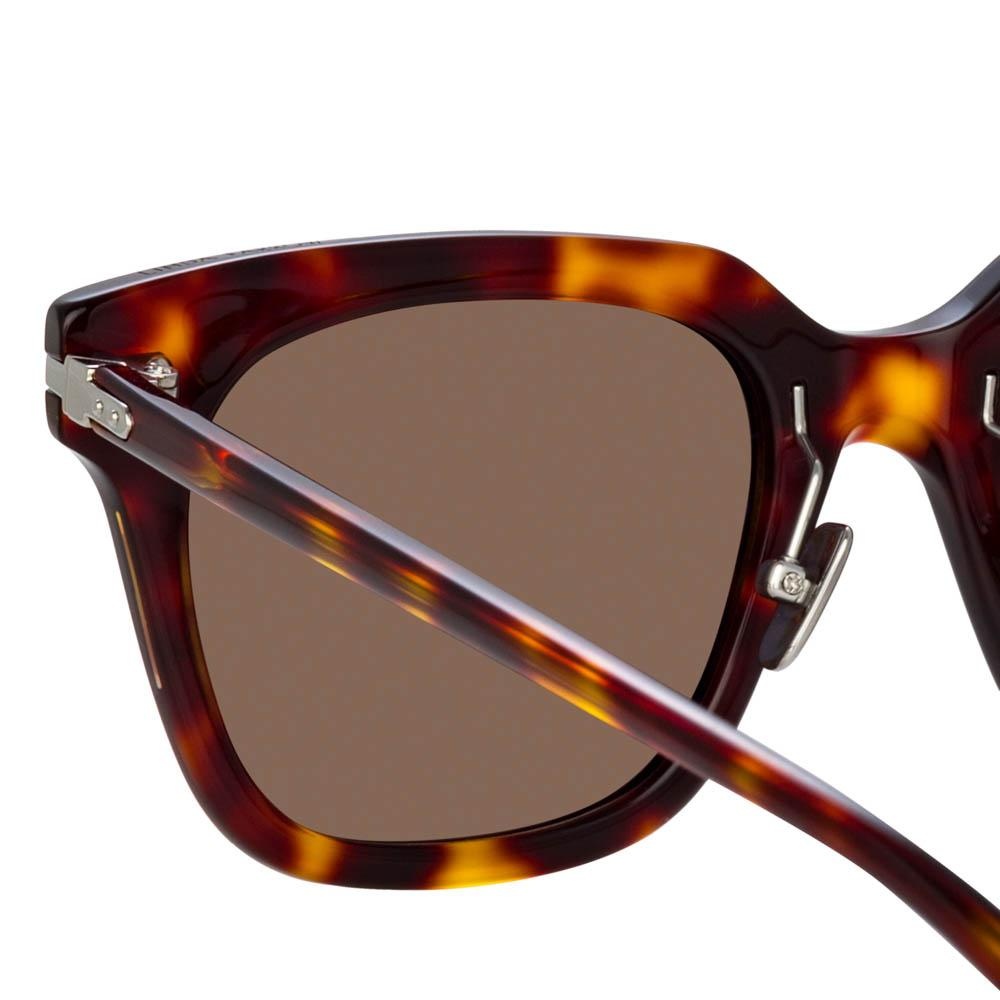 EMPIRE D-FRAME SUNGLASSES IN TORTOISESHELL - 5