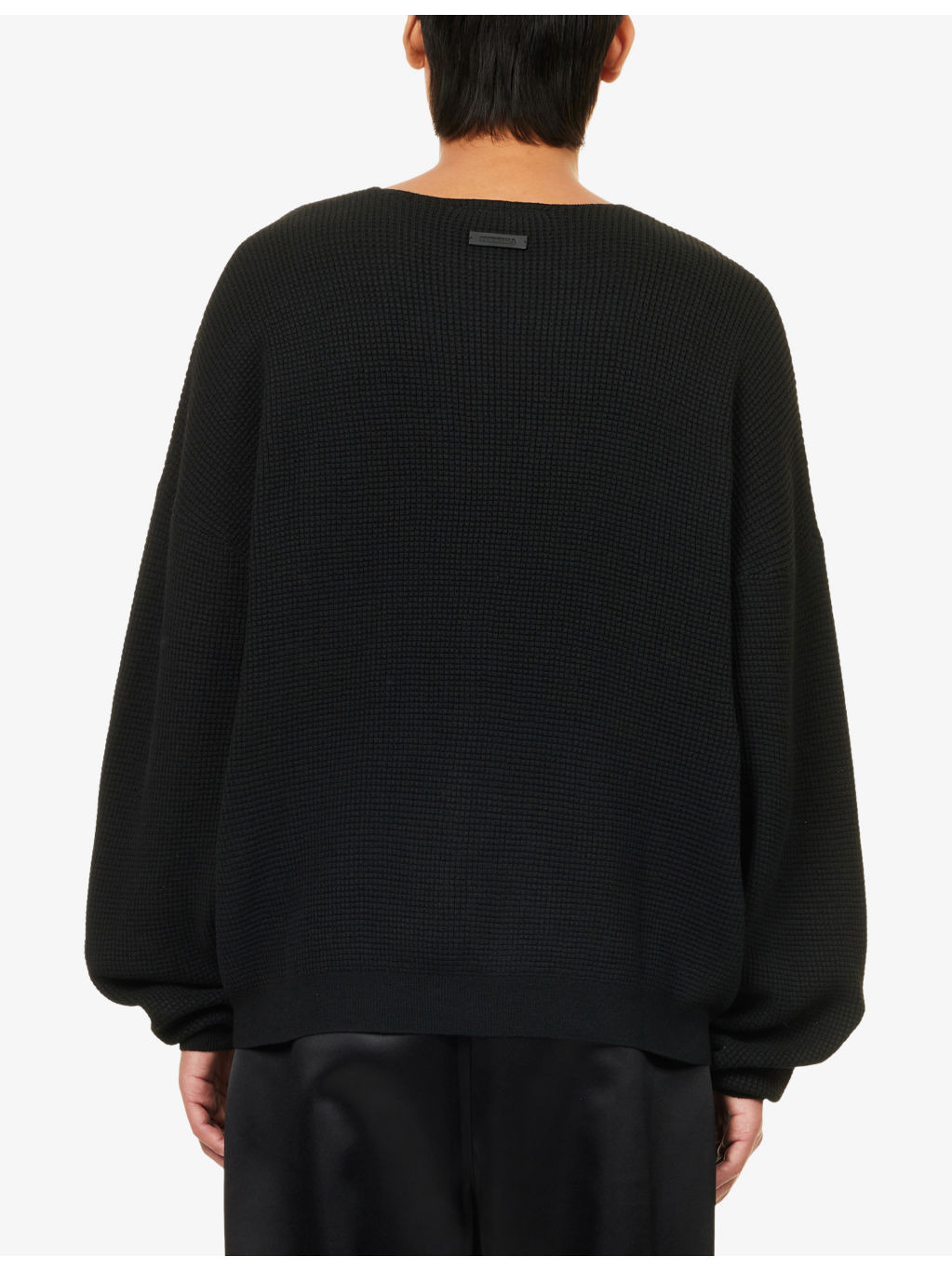 Waffle Long-Sleeve Knitted Jumper - 4