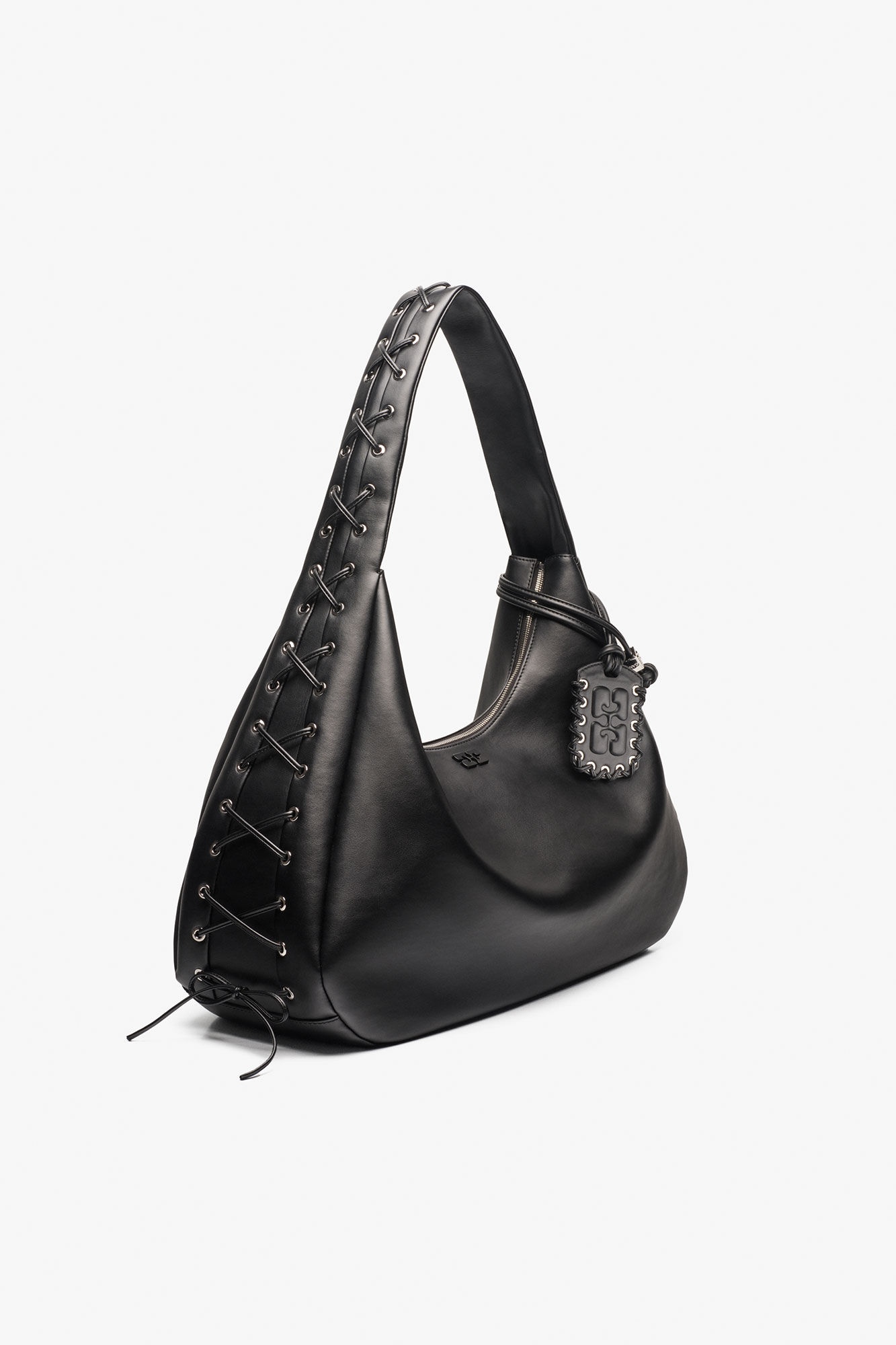 BLACK XXL HOBO BAG - 2