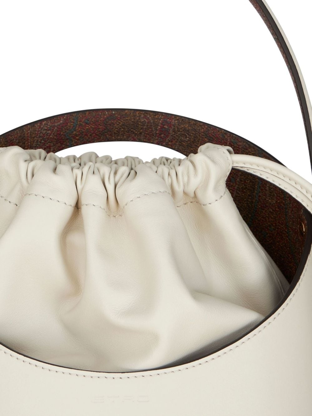 medium Saturno leather bucket bag - 4