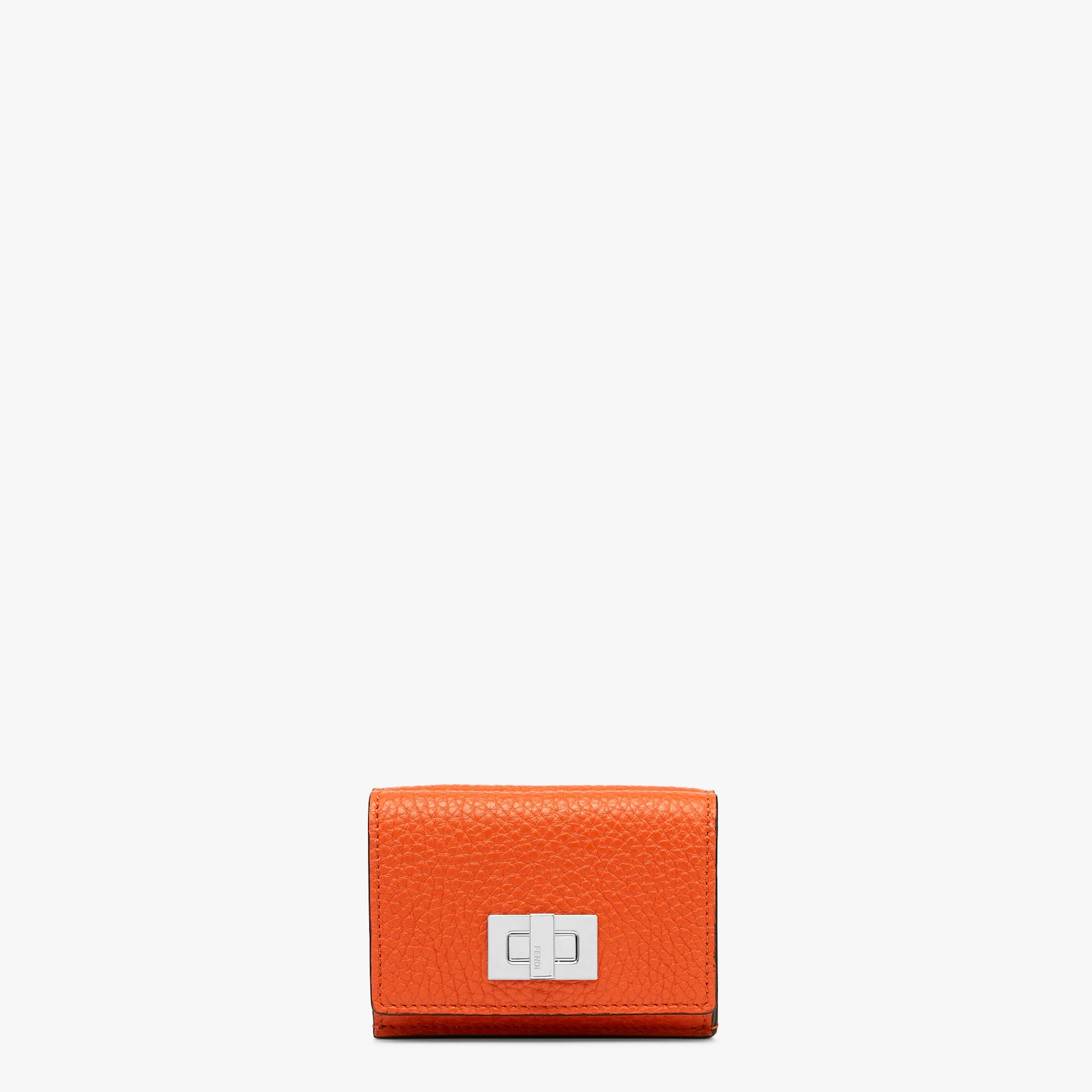 Compact, tri-fold Peekaboo Selleria wallet with large internal banknote compartment and three concea - 1